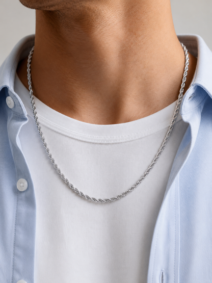 ROPE CHAIN 3MM | Silver