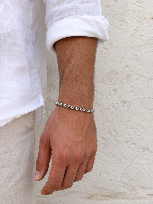CUBAN BRACELET 4MM | Silver