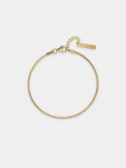 BOX BRACELET 1.5MM | 18K Gold