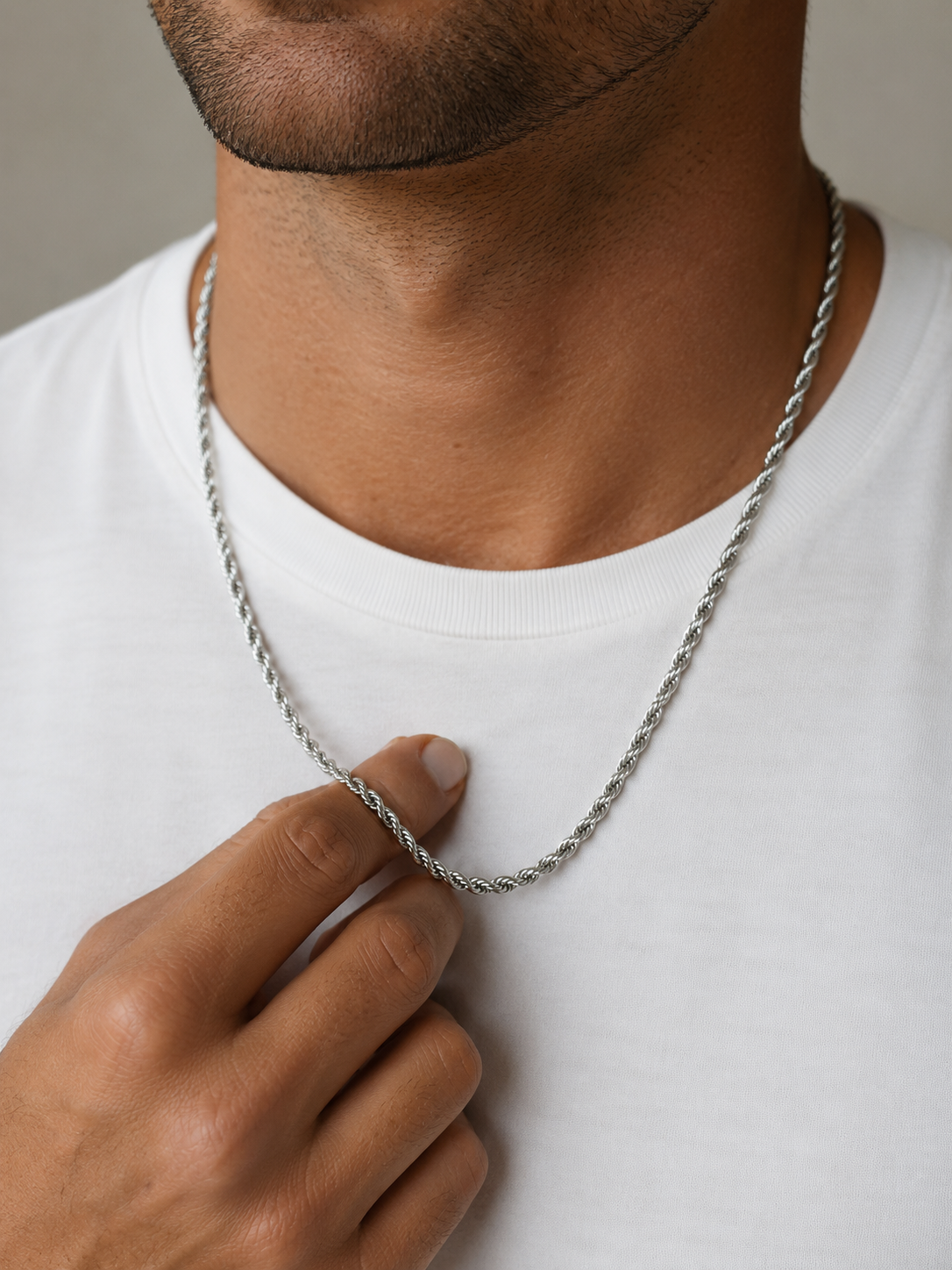ROPE CHAIN 5MM | Silver