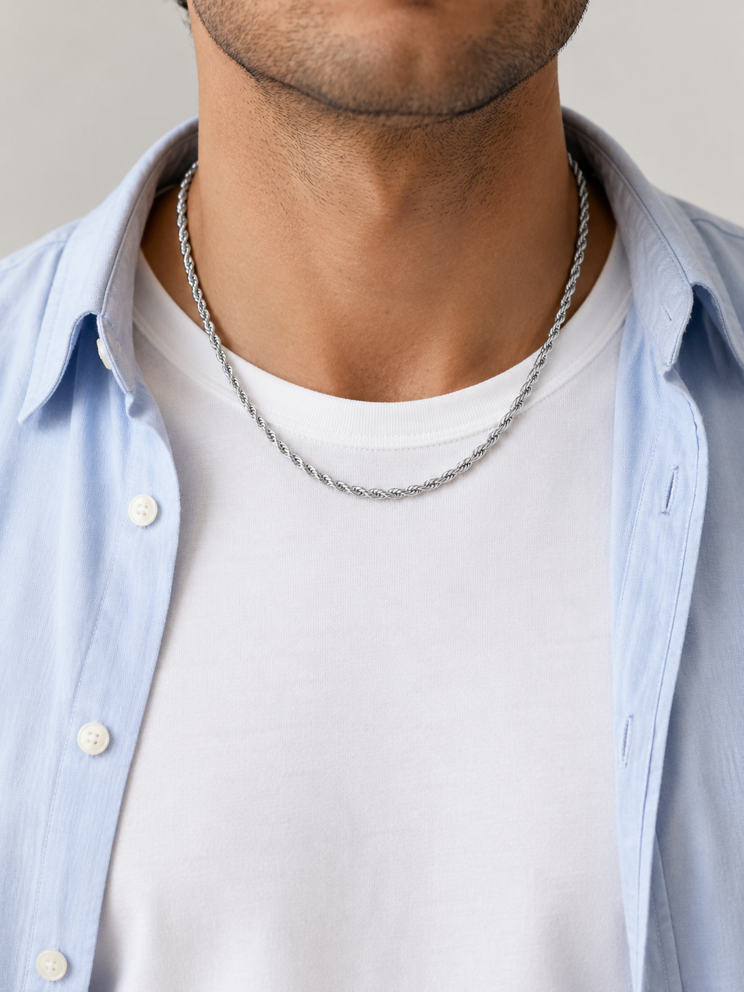 ROPE CHAIN 5MM | Silver