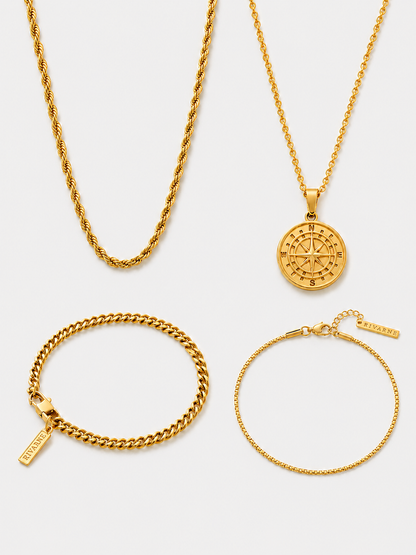COMPASS X ROPE SET | 18K Gold