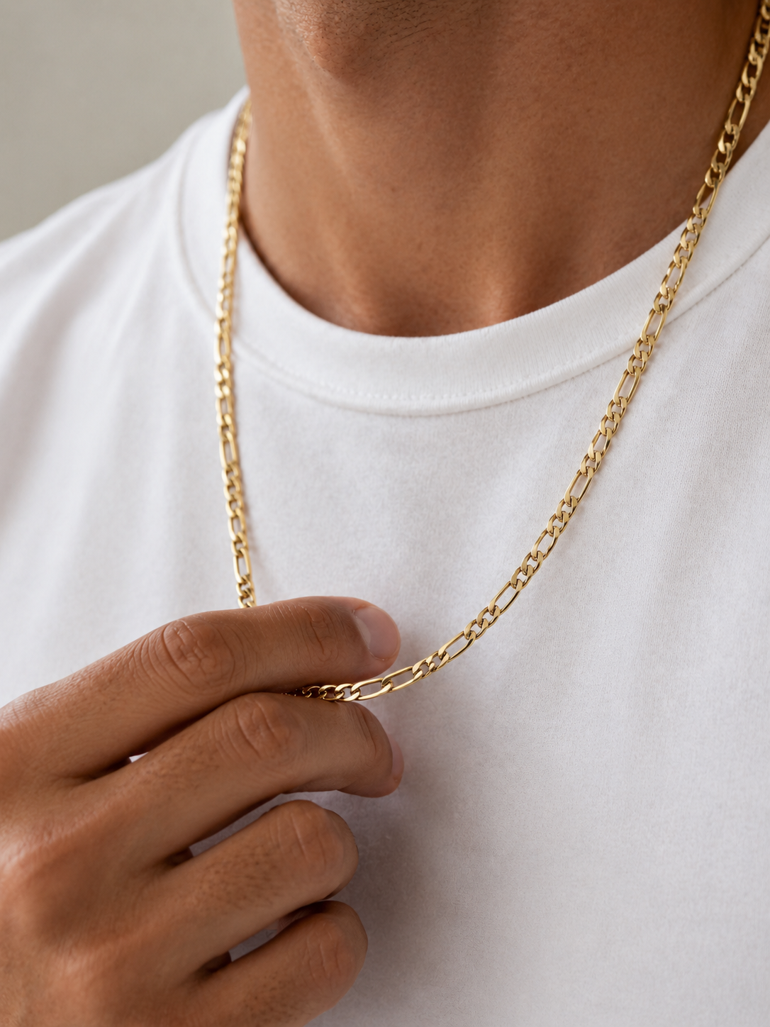 FIGARO LINK CHAIN 5MM | 18K Gold