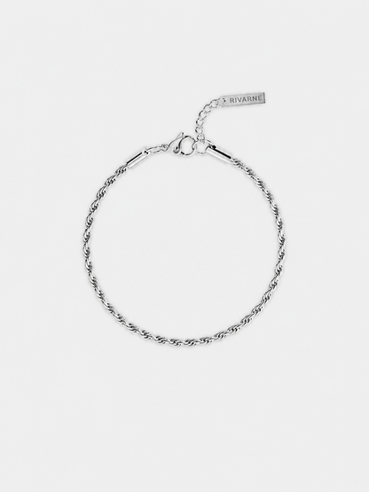 ROPE BRACELET 3MM | Silver