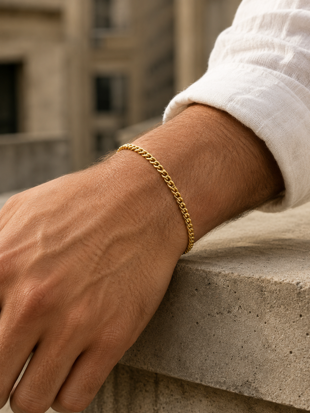 CUBAN BRACELET 4MM | 18K Gold