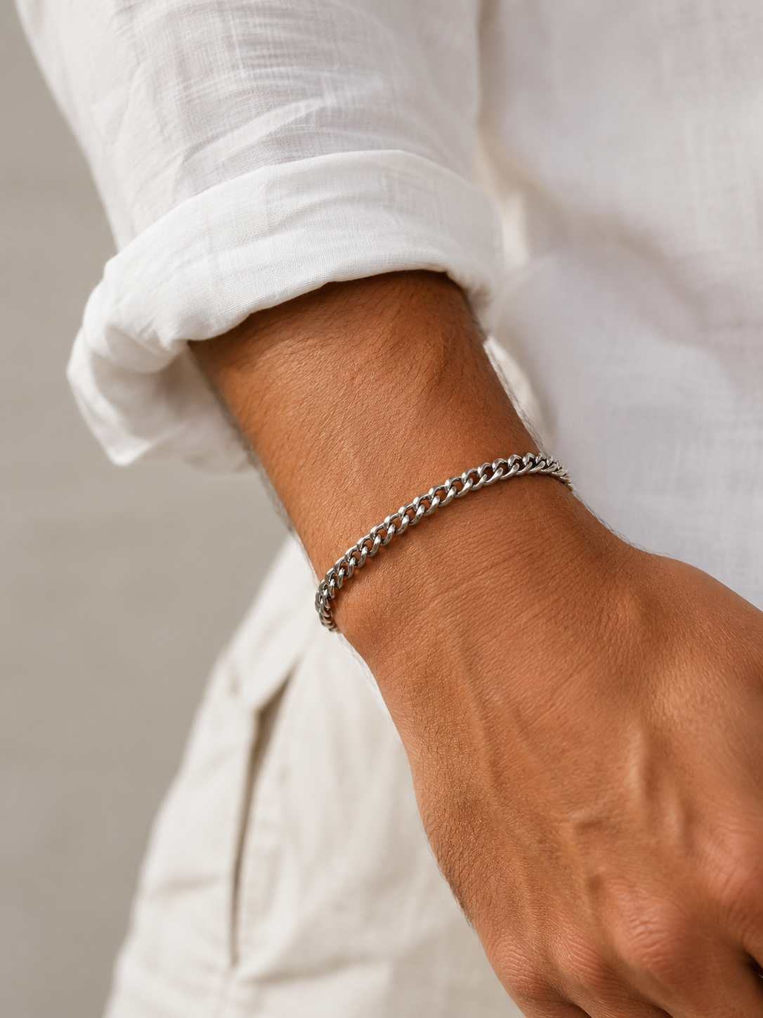 CUBAN BRACELET 4MM | Silver
