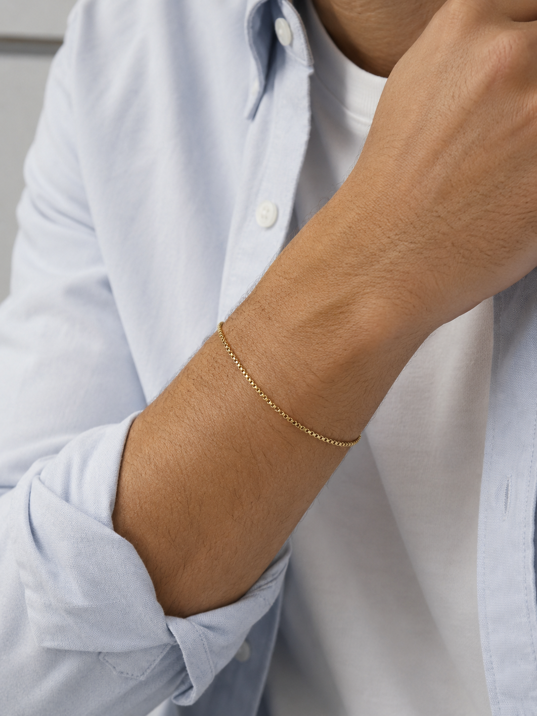 BOX BRACELET 1.5MM | 18K Gold