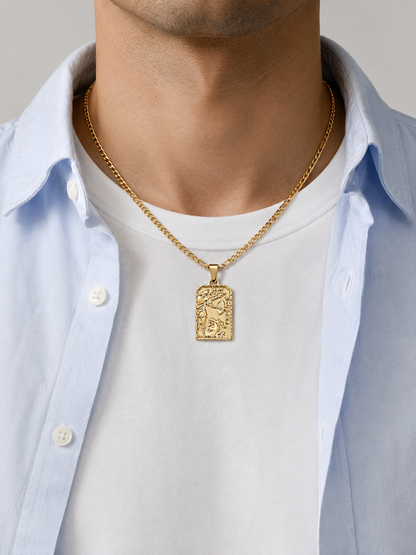 ST. MICHEL PENDANT CHAIN -  18K Gold