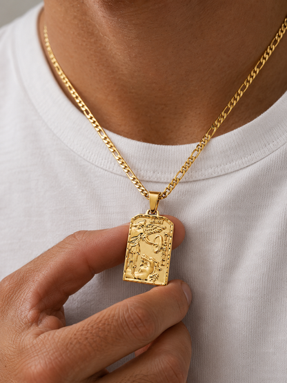 ST. MICHEL PENDANT CHAIN -  18K Gold