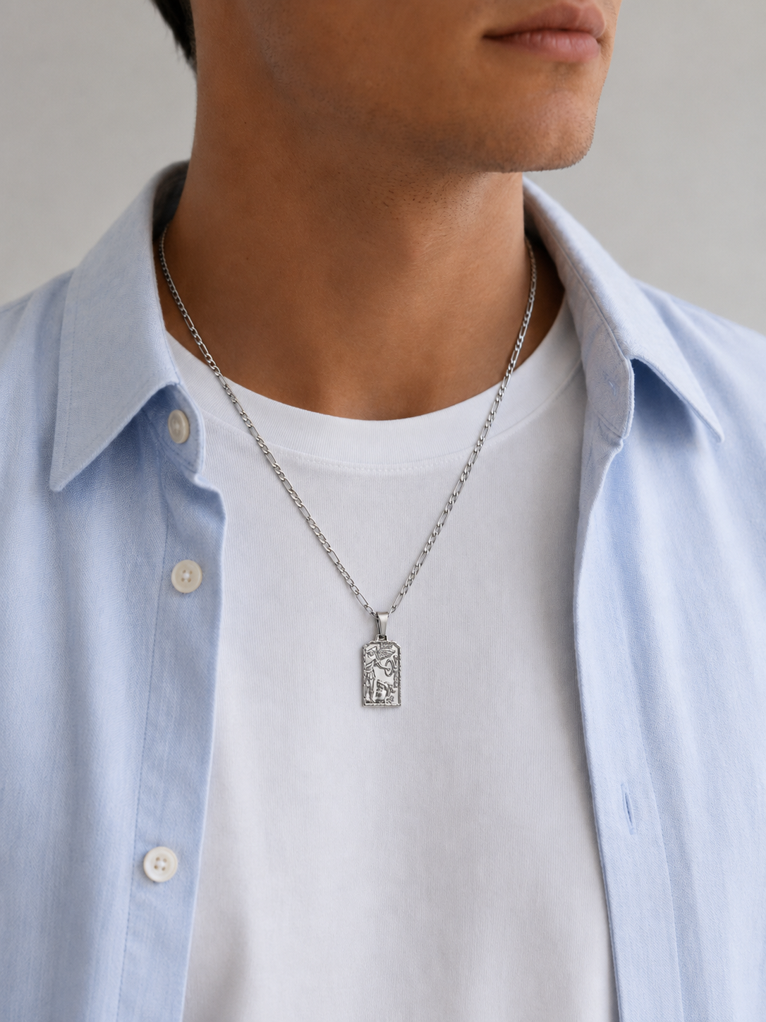 ST. MICHEL PENDANT CHAIN - Silver
