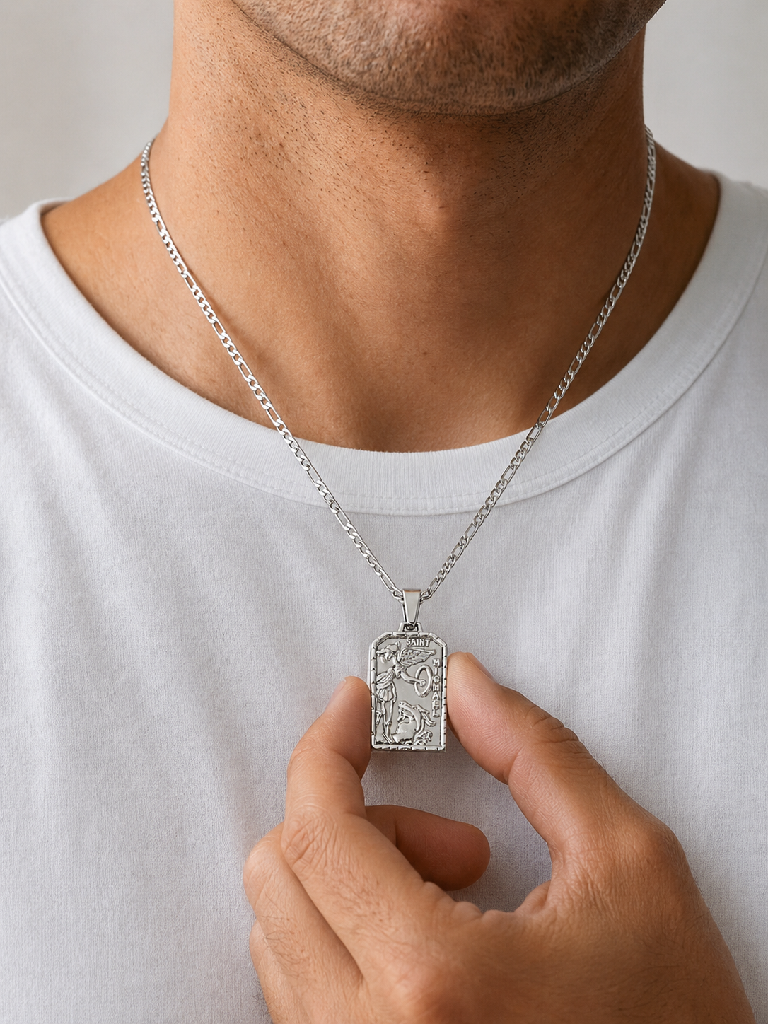 ST. MICHEL PENDANT CHAIN - Silver