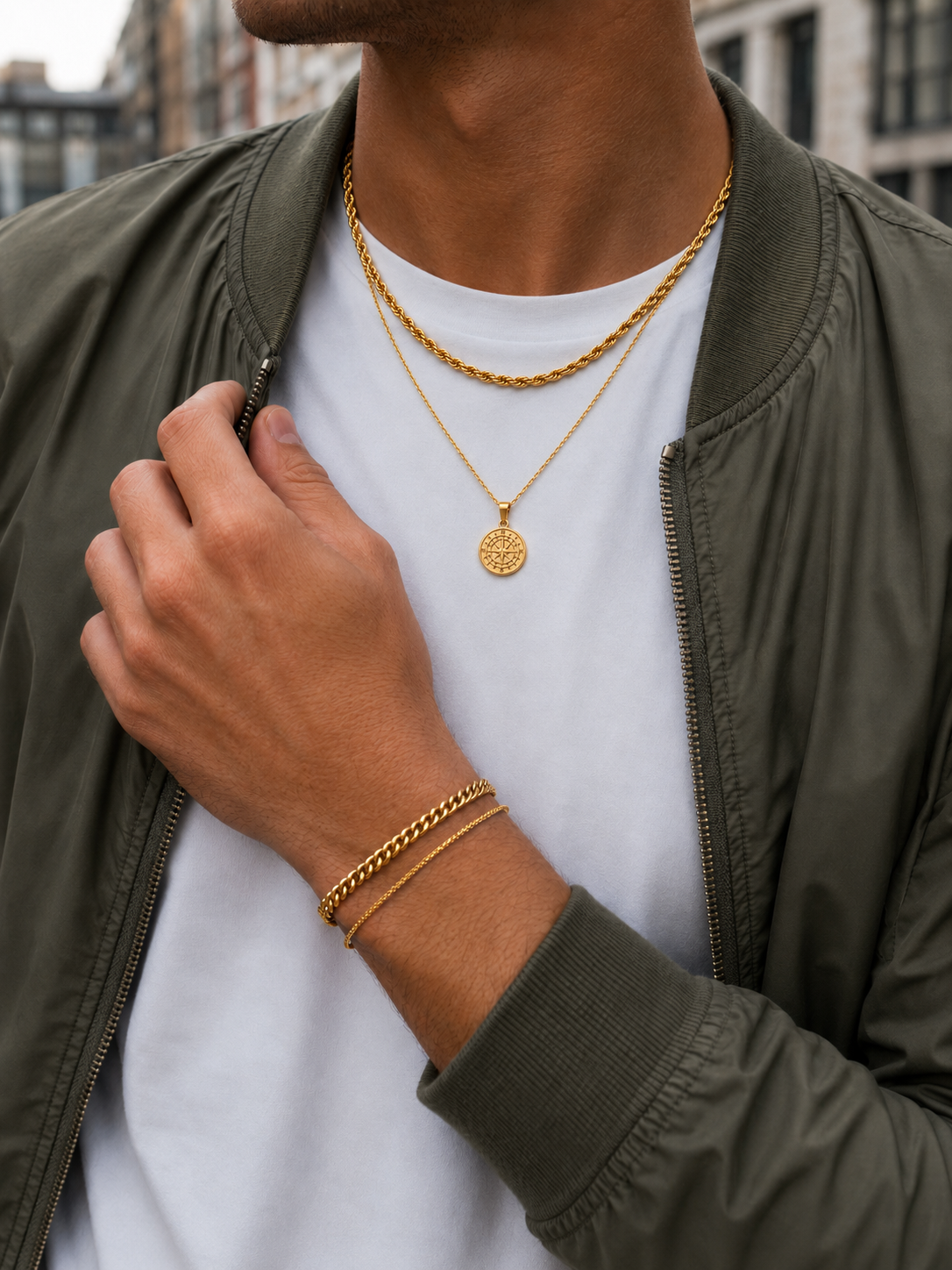 COMPASS X ROPE SET | 18K Gold