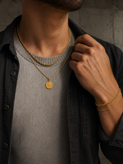 COMPASS X ROPE SET | 18K Gold