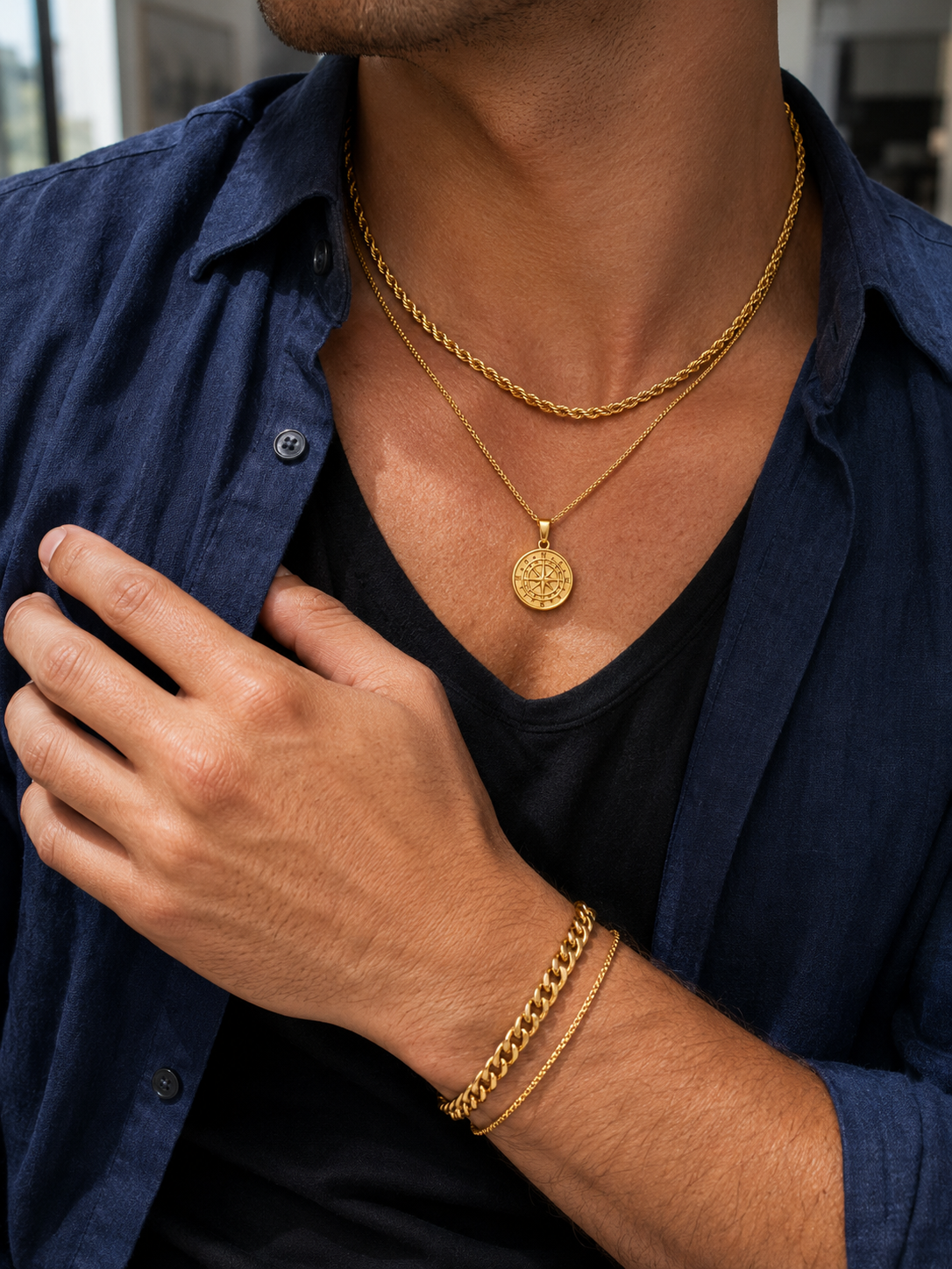 COMPASS X ROPE SET | 18K Gold