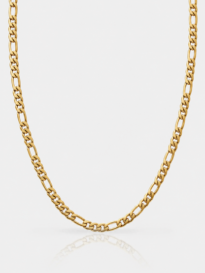 FIGARO LINK CHAIN 5MM | 18K Gold