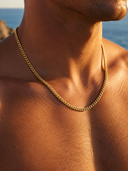 CUBAN LINK CHAIN 4MM | 18K Gold