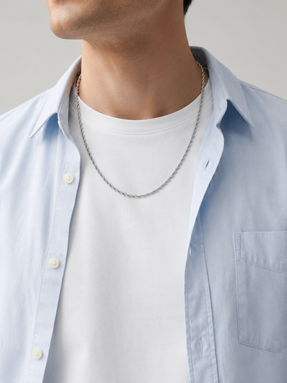 ROPE CHAIN 3MM | Silver