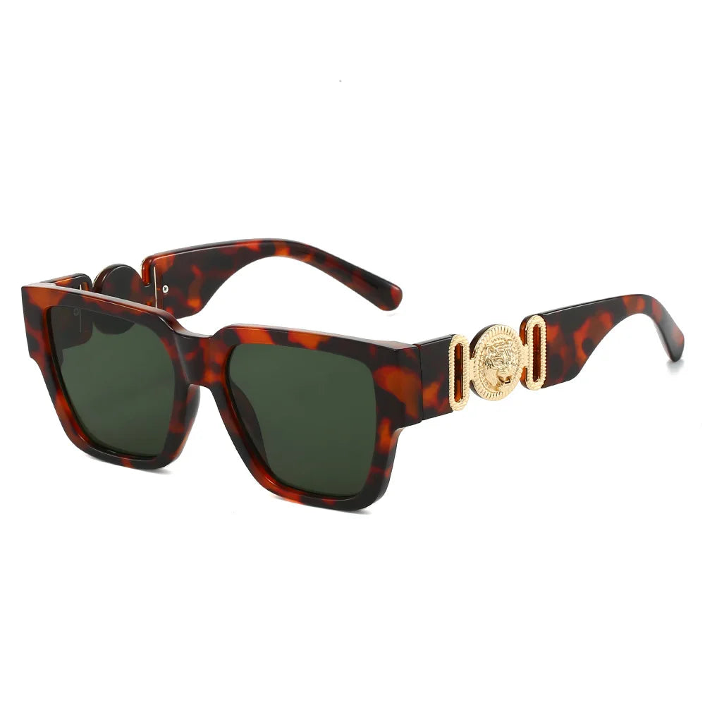 Sonnenbrille mit quadratischem Rahmen