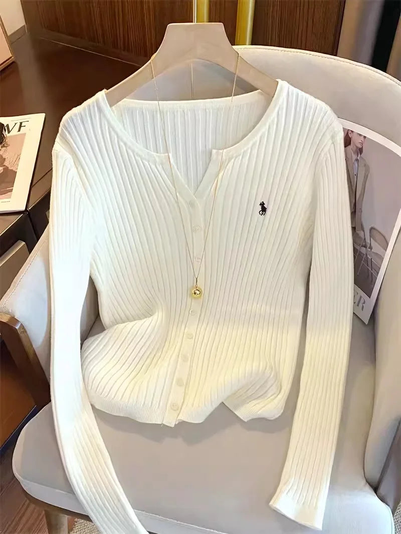 Cardigan mit Stickdetail